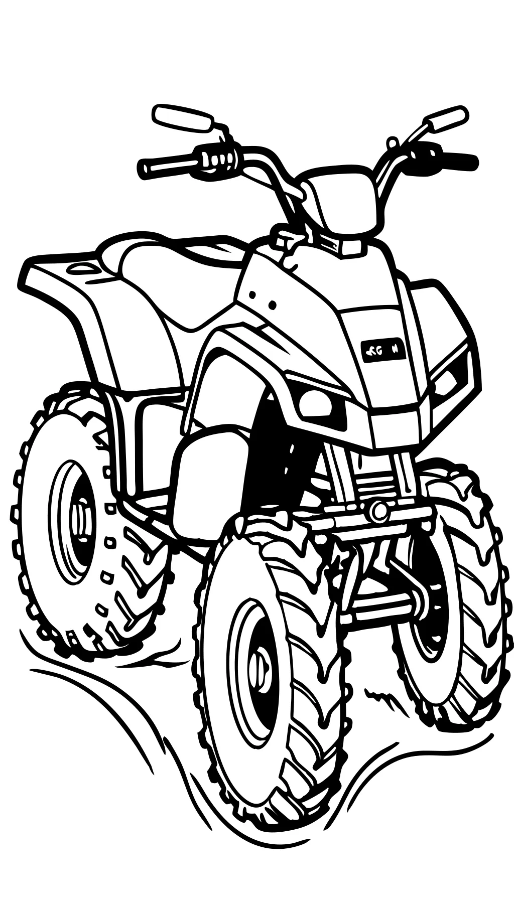 04 Honda Sportrax 250 Coloriage